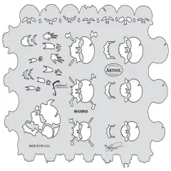 Iwata Artool Freehand Template - Skull Master The Multiple