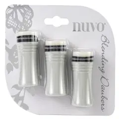 Nuvo Blending Daubers for Inks, Stencils and Paper Crafting, 1.2" wide Foam Head, 3 pack