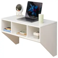 Wall Mounted Office Computer Desk White
