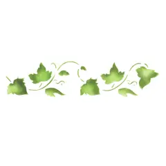 Small Ivy Pattern Wall Stencil | 414 by Designer Stencils | Reusable Art Craft Stencils for Painting on Walls, Canvas, Wood |