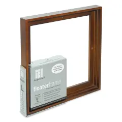 Ampersand Floaterframe - Thin, Walnut, 10" x 10", 7/8"