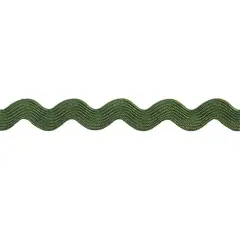 Belagio Large Ric Rac Trim, 1.25" Wide, 10-yard bolt, Hunter Green