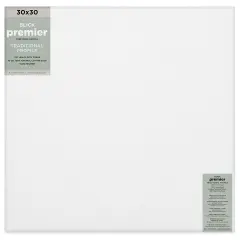 Blick Premier Stretched Cotton Canvas - Traditional Profile, Splined, 30" x 30"