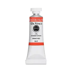 Da Vinci Artists' Permanent Watercolor - Bright Red, 15 ml tube