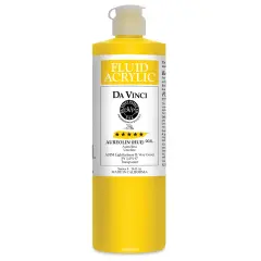 Da Vinci Fluid Acrylics - Aureolin Hue, 16 oz bottle