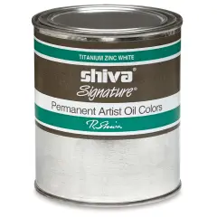 Shiva Signature Artist Oil Color - Titanium-Zinc White, 16 oz Can