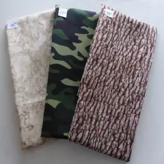 Camoflage Green and Browns 2yds 11in Last the Best End of Bolt