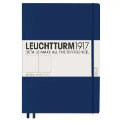 Leuchtturm1917 Blank Hardcover Notebook - Navy, Slim, 8-3/4" x 12-1/2"