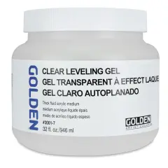 Golden Acrylic Medium - Clear Leveling Gel, 32 oz jar