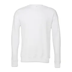 Bella + Canvas Unisex Sponge Fleece Drop Shoulder Sweatshirt - White, Large