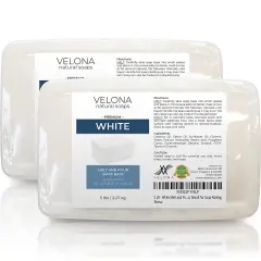 10 LB - White Melt and Pour Soap Base by Velona | SLS/SLES Free | Natural Bars for The Best Result for Soap-Making