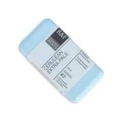 R&F Encaustic Paint Block - Cerulean Extra Pale, 40 ml block
