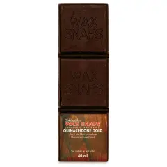 Enkaustikos Wax Snaps Encaustic Paints - Quinacridone Gold, 40 ml cake