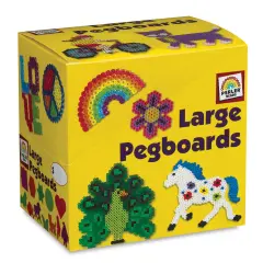 Perler Fused Bead Pegboard - Basic Shapes, Large, Set of 18
