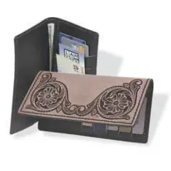 Tandy Leather Roper Wallet Kit Black 4044-01