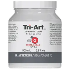 Tri-Art Acrylic Gel Medium - Gloss Gel, 500 ml jar