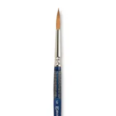 Escoda Optimo Kolinsky Sable Brush - Pointed Round, Short Handle, Size 6
