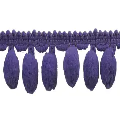 Belagio Pom Trim, 1.25" Wide, 10-Yard Bolt, Purple