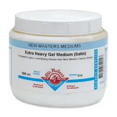 Old Holland New Masters High Build Gel Medium (No Filler) - Satin, 500 ml jar