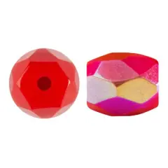Baros Par Puca&reg; Czech glass bead, Frost Cherry AB, 10 grams