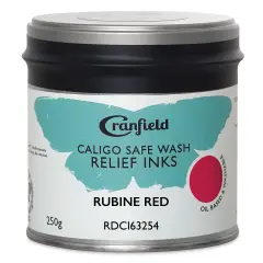 Cranfield Caligo Safe Wash Relief Ink - Rubine Red, 250 g