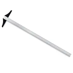 Alumicolor Steel Edge Point T-Square - 48", Silver