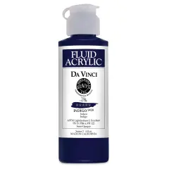 Da Vinci Fluid Acrylics - Indigo, 4 oz bottle