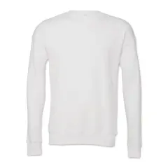 Bella + Canvas Unisex Sponge Fleece Drop Shoulder Sweatshirt - White, X-Small