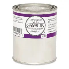 Gamblin Artist's Oil Color - Ultramarine Violet, 16 oz Can