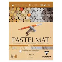 Clairefontaine Pastelmat Pad - 7" x 9-1/2", Assorted, Palette No. 1, 12 Sheets