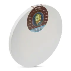 Masterpiece Pro Stretched Round Canvas, 12" Diameter, 3/4" Profile