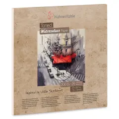 Hahnem&uuml;hle Toned Watercolor Paper Pad - Beige, 7.9" x 7.9"