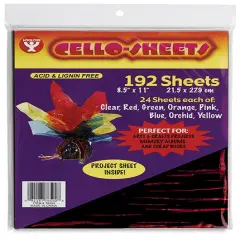 Hygloss Cello Sheets - 8-1/2" x 11", 192 Sheets
