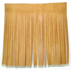 Belagio Faux Leather Fringe Trim, 2" Wide, 25-Yard Bolt, Sable