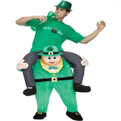 Adults Mens Carry Me Leprechaun Saint Patrick's Day Costume