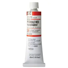 Holbein Artists' Oil Color - Pyrrole Red Transparent, 40 ml tube