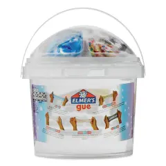 Elmer&rsquo;s Gue Premade Slime - Glassy Clear Deluxe Bucket with Mix-Ins, 3 lb