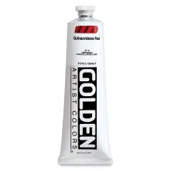 Golden Heavy Body Artist Acrylics - Quinacridone Red, 5 oz tube