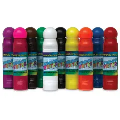 Crafty Dab Window Writer Set - Assorted colors, Set of 10, 1.6 oz tubes