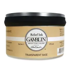 Gamblin Artist's Colors Relief Ink Transparent Base - 175 ml