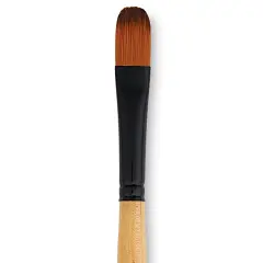 Dynasty Black Gold Brush - Filbert, Long Handle, Size 8