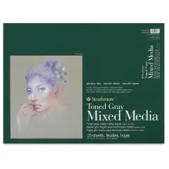 Strathmore 400 Series Toned Mixed Media Pad - Gray, 18" x 24"