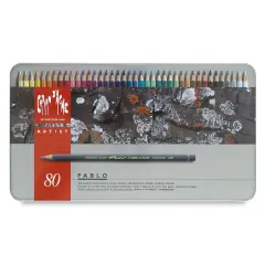 Caran d'Ache Pablo Colored Pencil Set - Assorted Colors, Set of 80