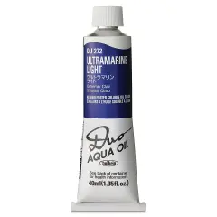 Holbein Duo Aqua Water Soluble Oils - Ultramarine Light, 40 ml tube
