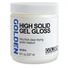 Golden Medium, Gloss- High Solid Gel,8 oz jar