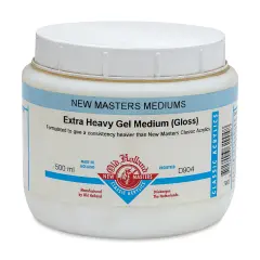 Old Holland New Masters High Build Gel Medium (No Filler) - Gloss, 500 ml jar
