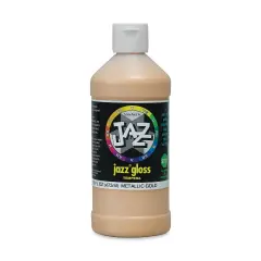 Jazz Gloss Tempera - Gloss, Metallic Gold, 16 oz bottle