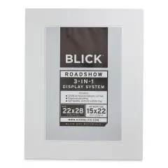 Blick Roadshow 3-in-1 System - White, Double Mat, 22" x 28" (14-3/4" x 21-3/4" Opening)