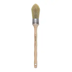 Escoda Natural Bristle Brushes - Round Oval, Size 8, Long Handle