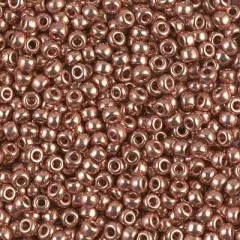Miyuki 8 Round Seed Bead, 8-187, Copper Plated (like DB 40), 10 grams